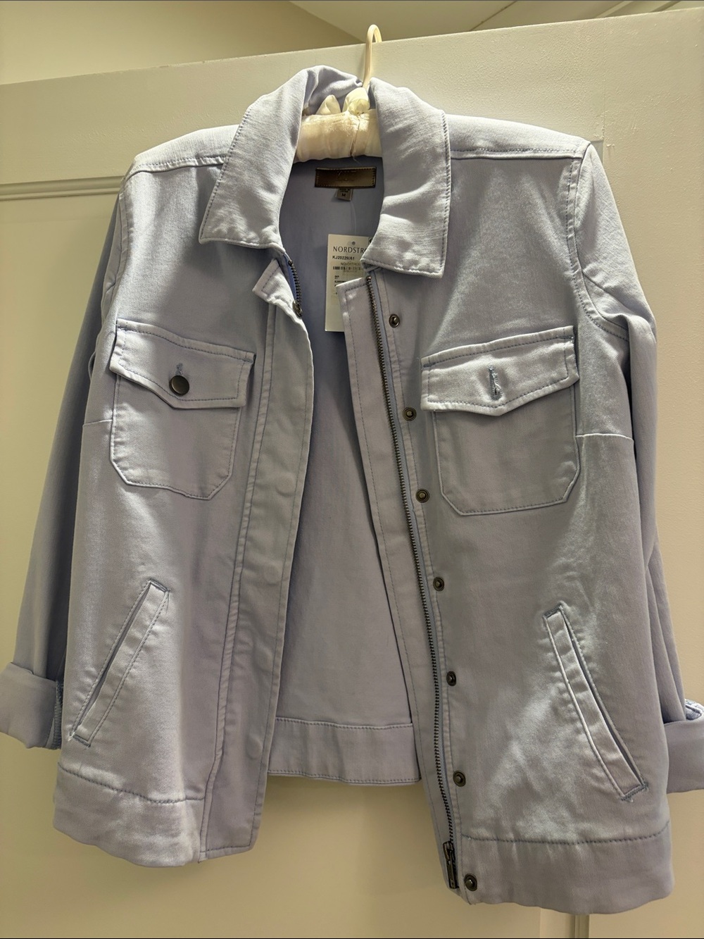Kut from the Kloth Light Lavender Jean Jacket